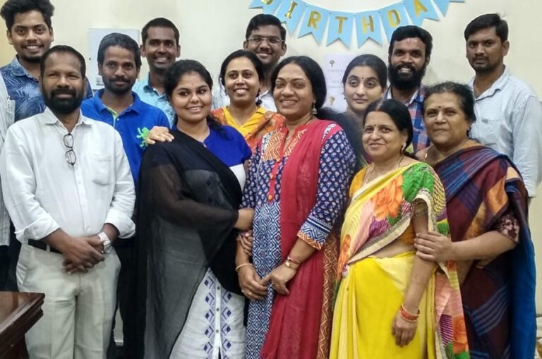 Sree Gurukul Academy Hyderabad – Founder Smt. Udaya Sri Patel with faculty and staff
